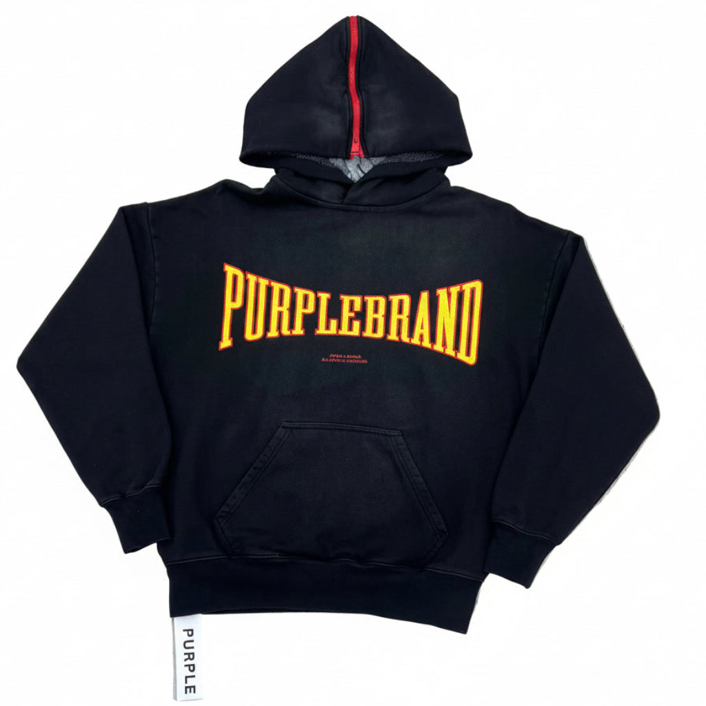 Purple Brand Hoodies “Black/yellow”