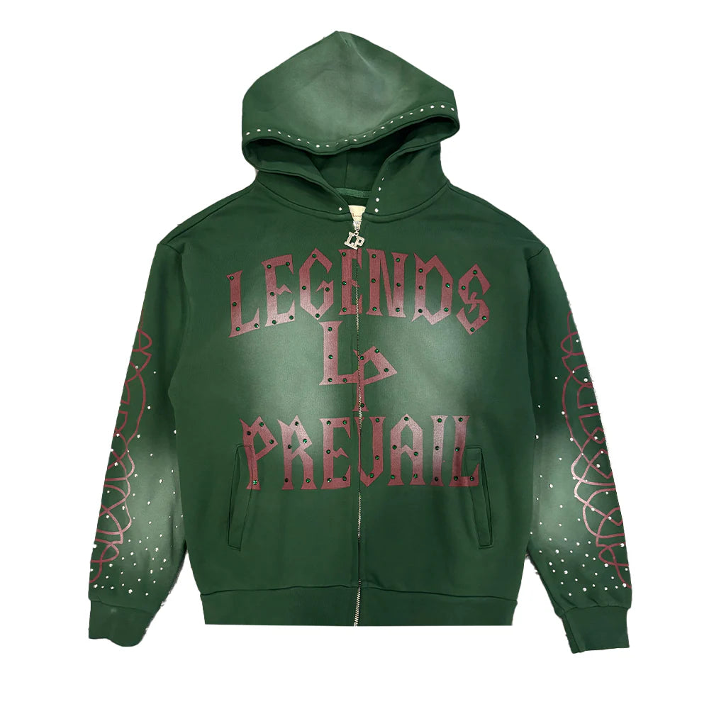 Legends Prevail Studded Sweatsuit 'Green'
