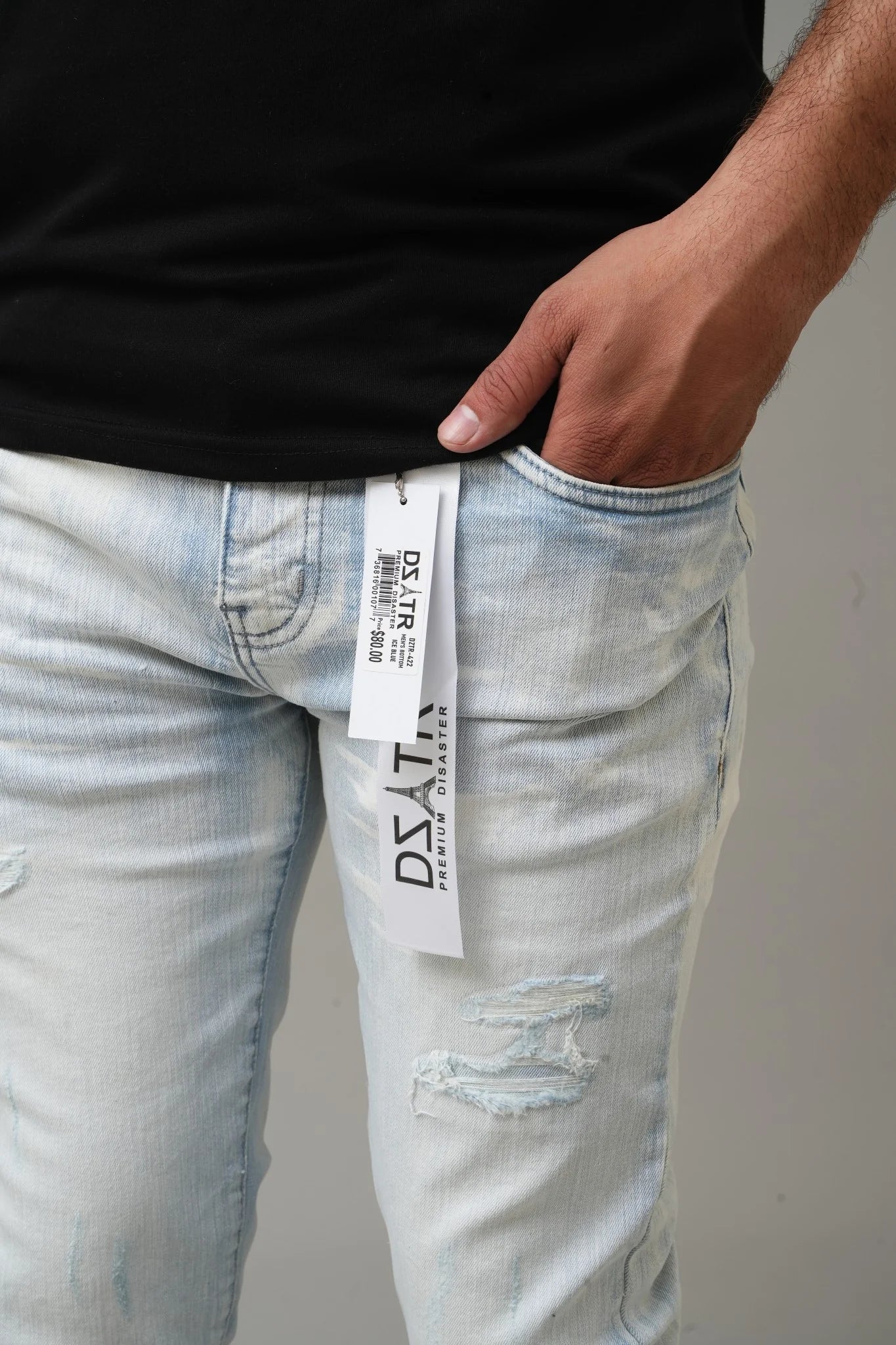 DZTR 422 Denim Jeans 'Ice Blue'
