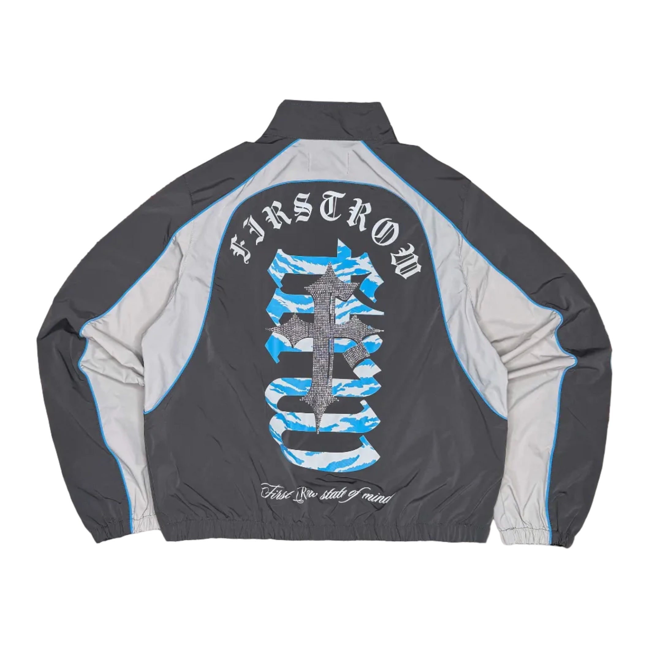 First Row State Of Mind Track Jacket 'Grey/Blue'