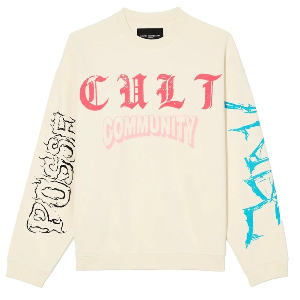 Cult Novelty Fleece Crewneck Sweatshirt 'Winter White'