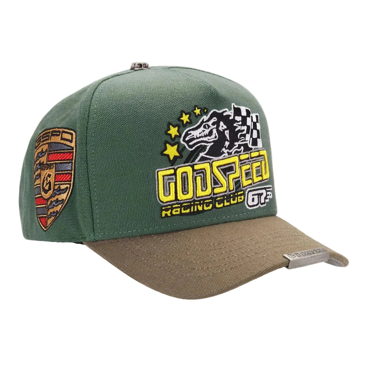 Godspeed GRC Members Snapback Hat 'Green/Brown'