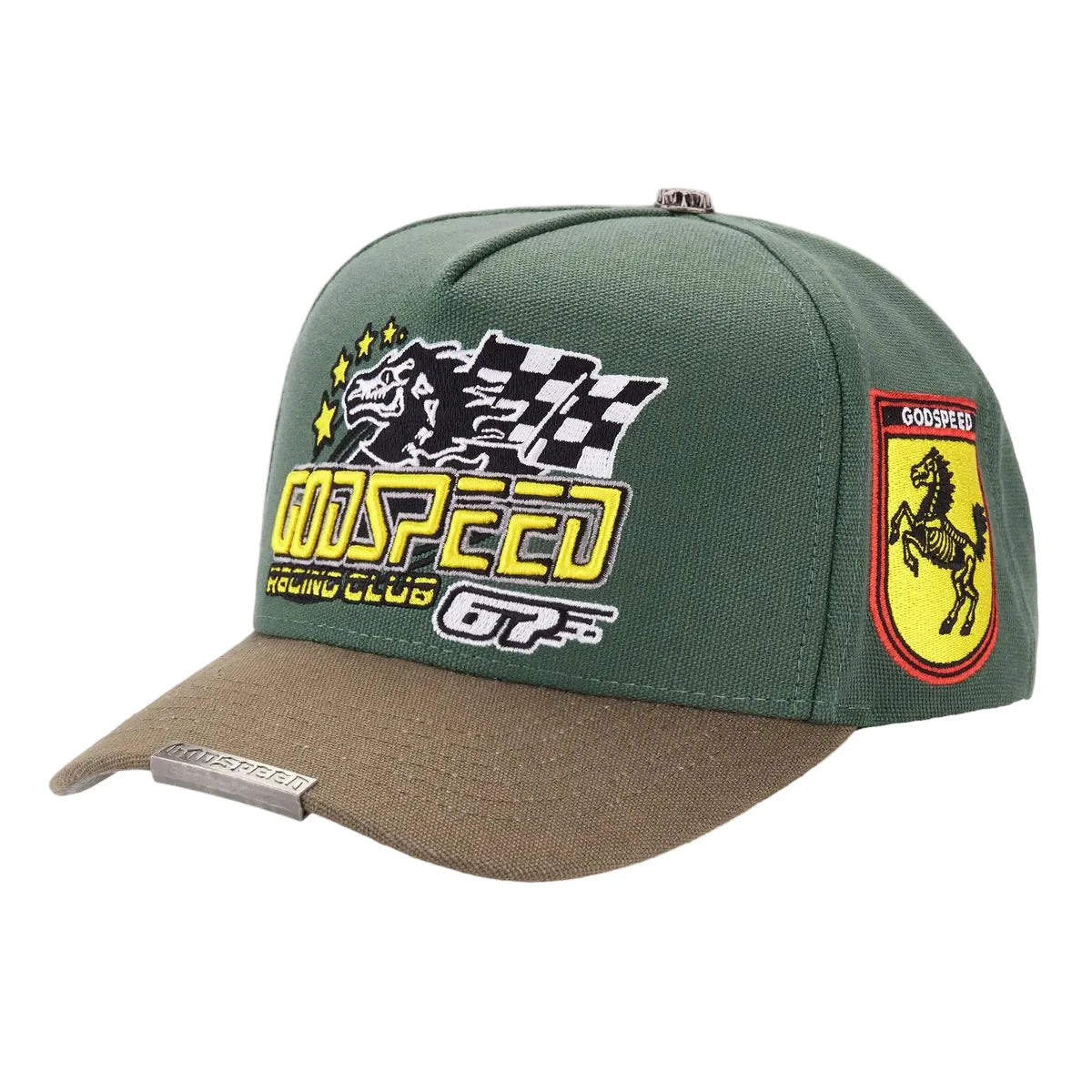 Godspeed GRC Members Snapback Hat 'Green/Brown'