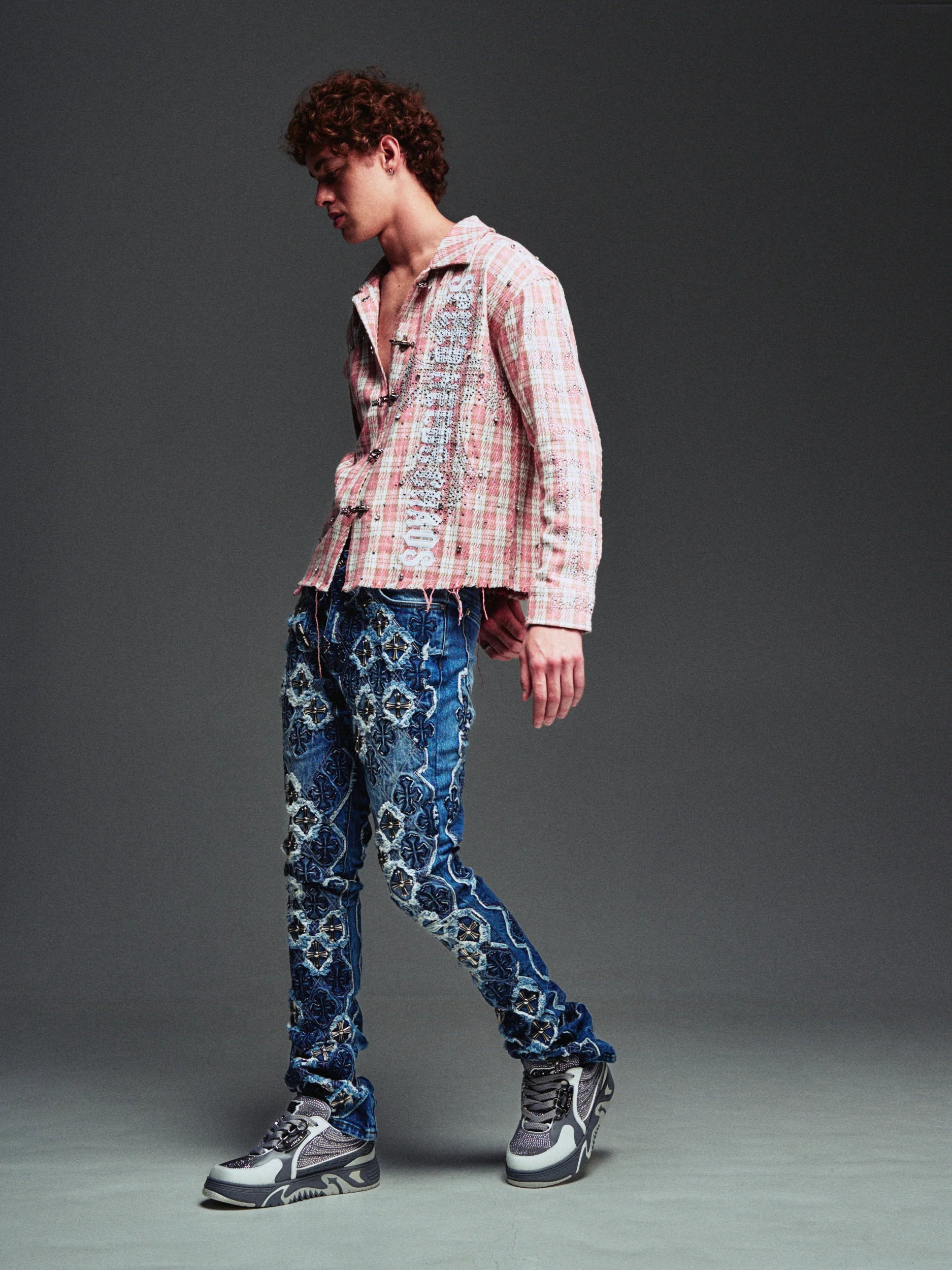 Guapi Plaid Shirt 'French Rose'