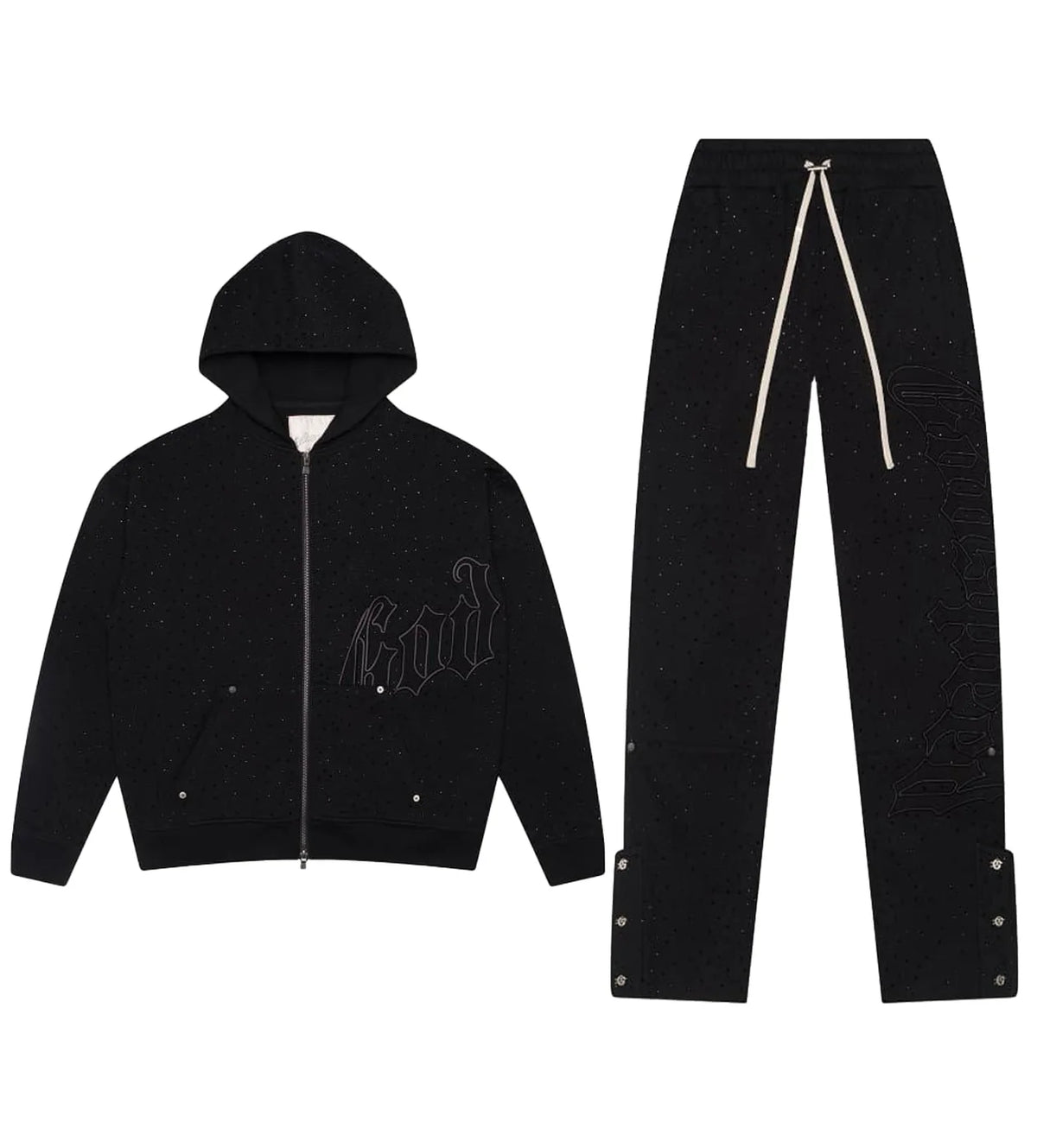GODSPEED OG LOGO VVS SWEATSUIT V2 'BLACK/BLACK'
