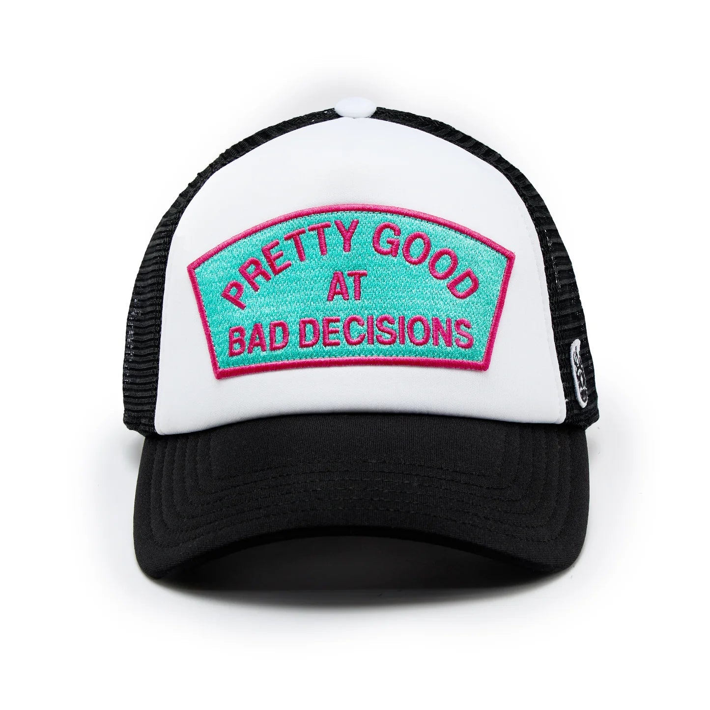 Cult "Good At Bad Decisions" Trucker Hat 'Black/White'