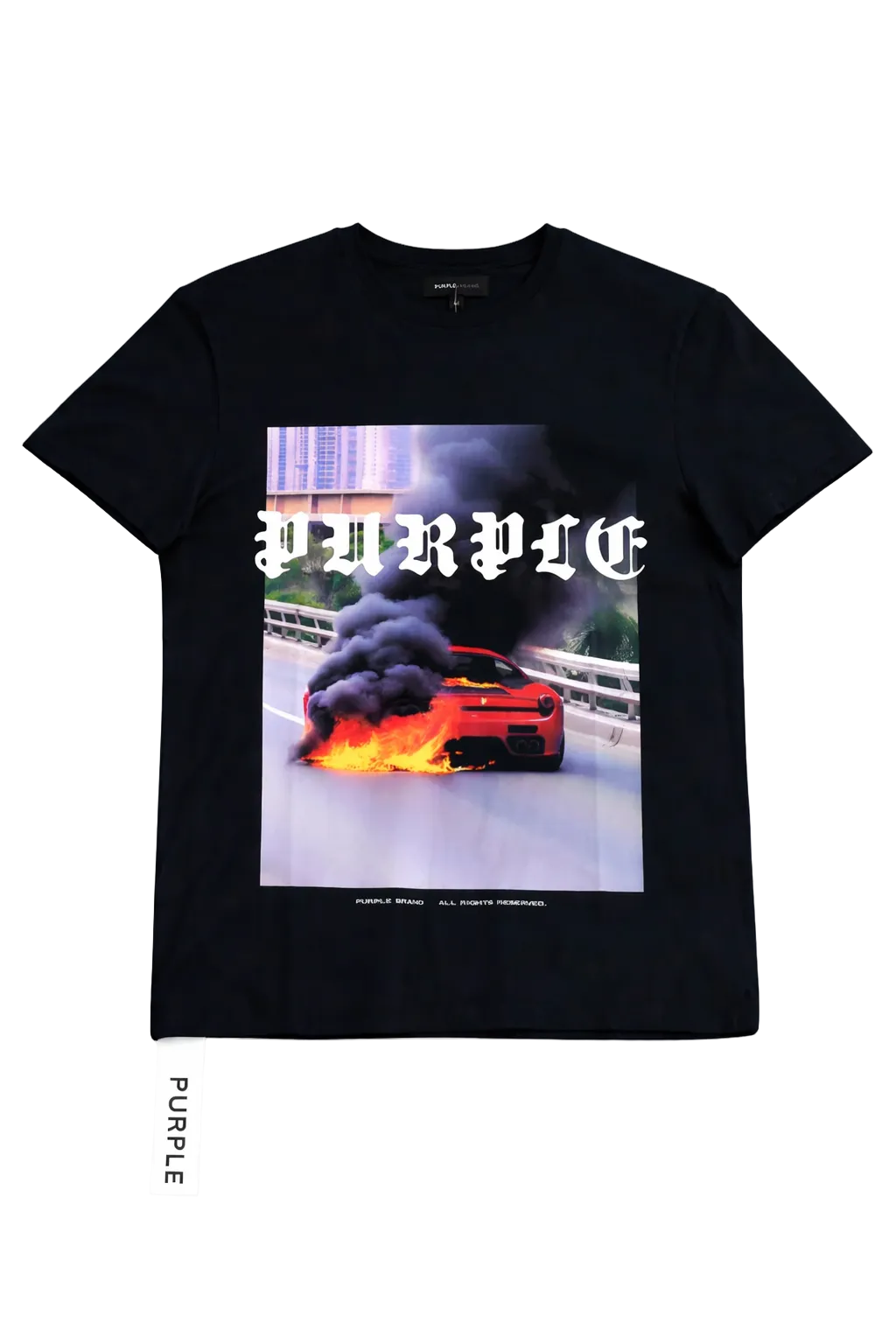 Purple Brand Clean Jersey T-Shirts “Black”