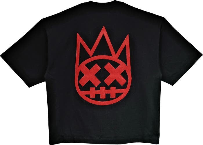 Cult Boxy Fit Crew Neck T-Shirts "Arch Logo" 'Black/Red'