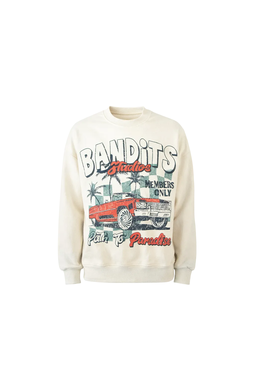 Bandits Path To Paradise Crewneck Sweatshirts 'Tan'