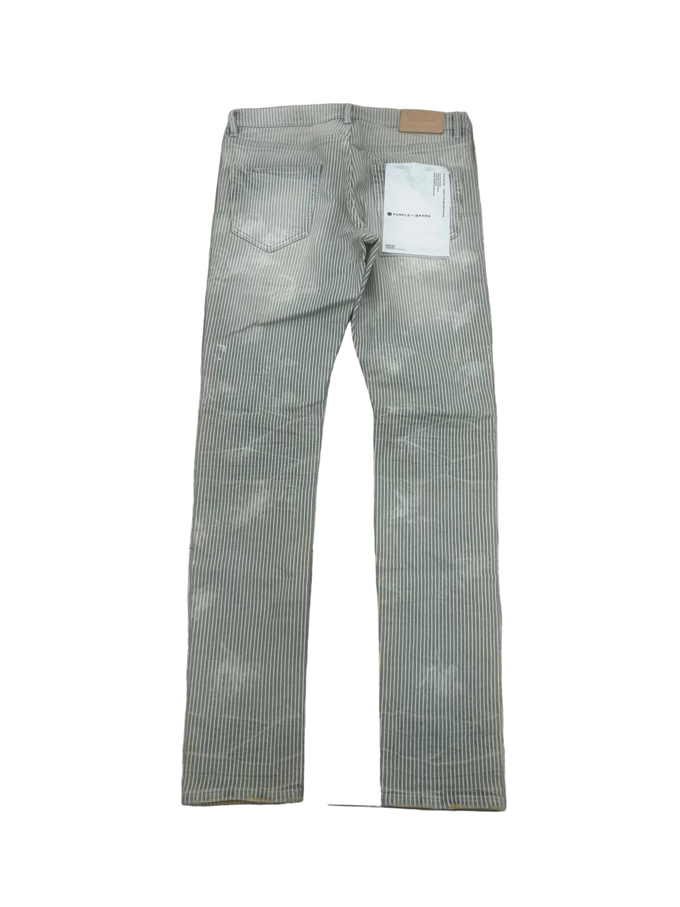 Purple Brand Slim Fit Stripe Jeans “Tan”