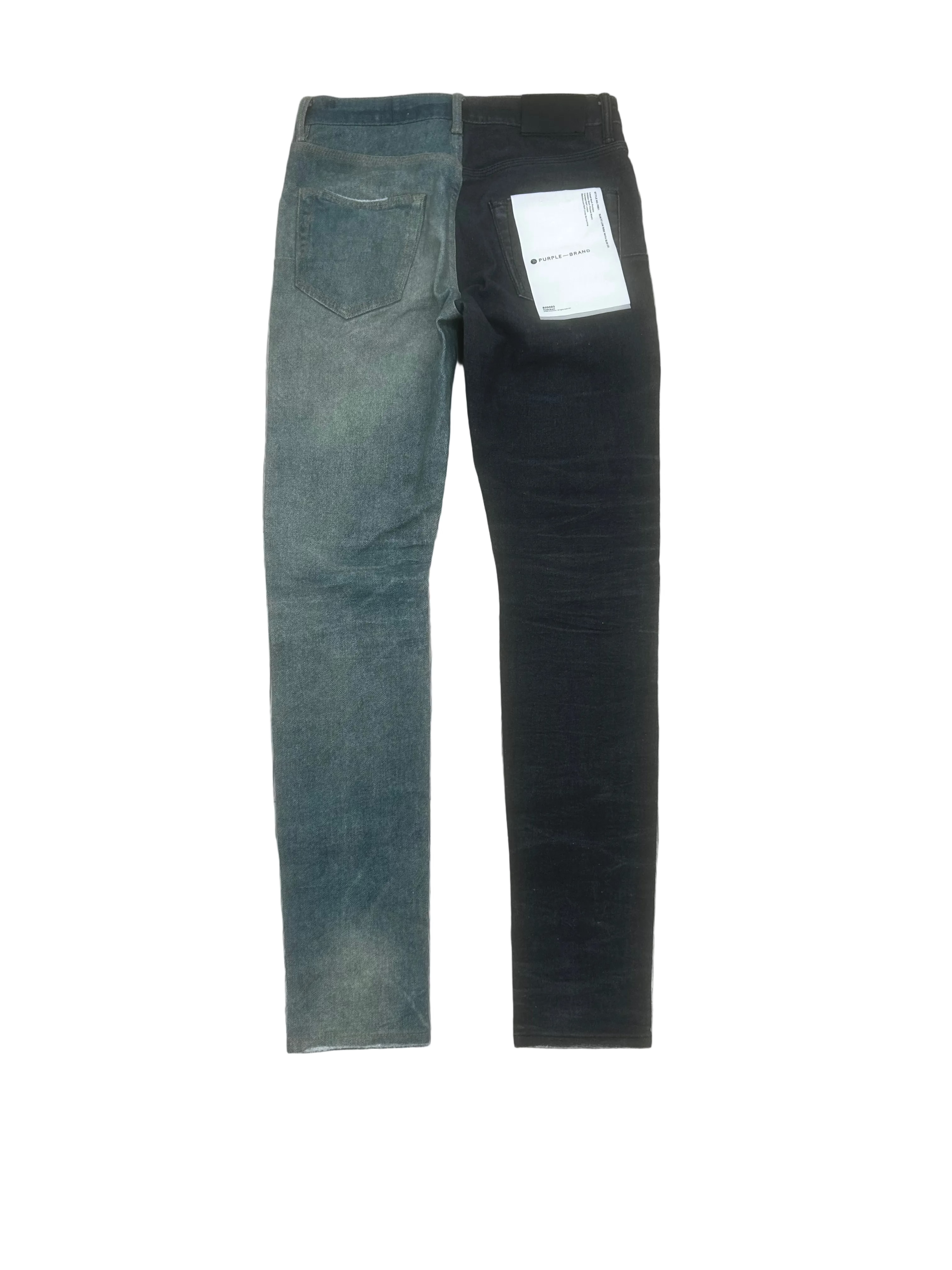 Purple Brand Slim Fit Jeans Half n Half “Tan/Black”
