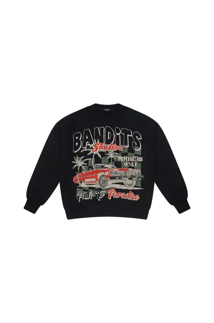 Bandits Path To Paradise Crewneck Sweatshirts 'Black'