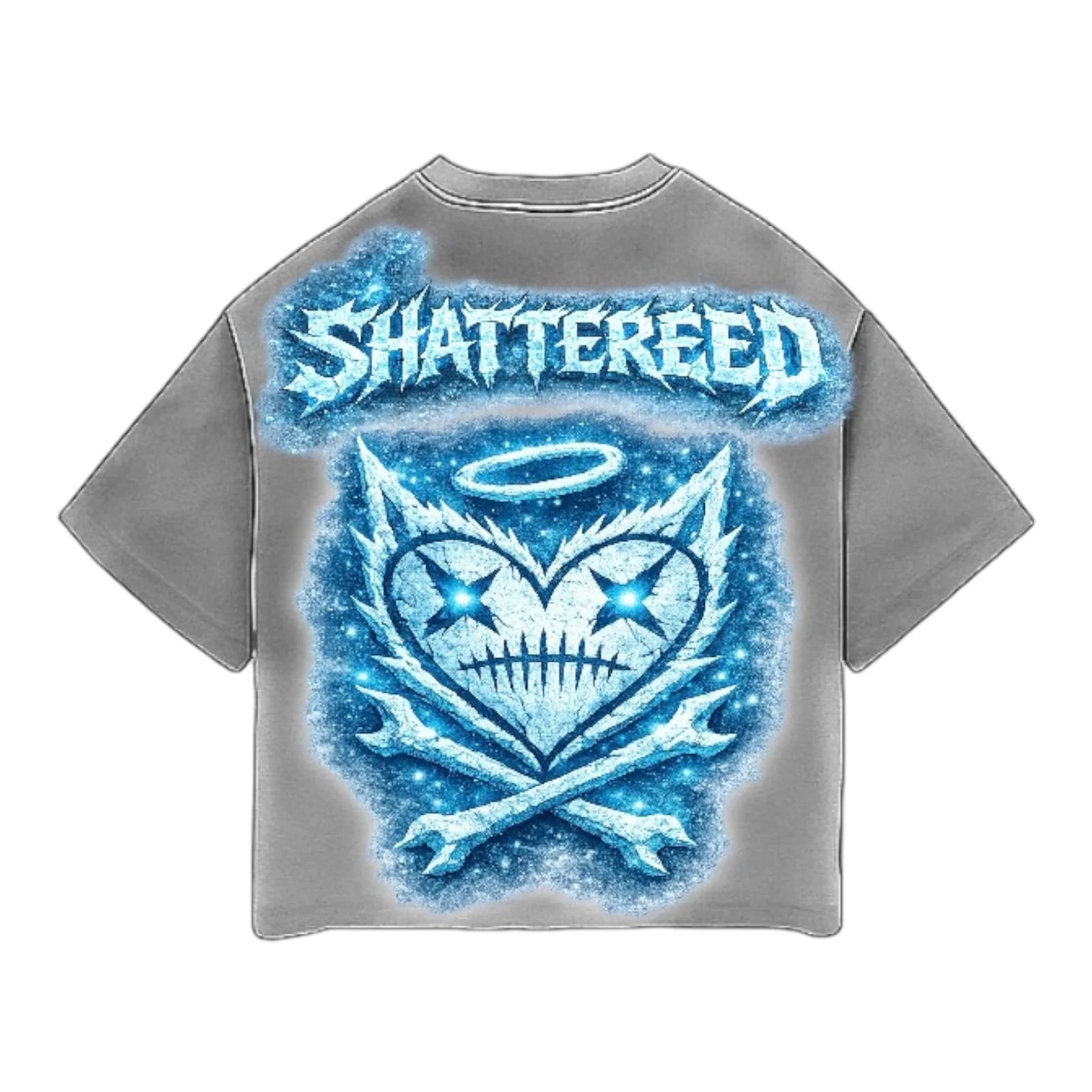 Shattered Hearts Frosty T-Shirts 'Icey Grey'
