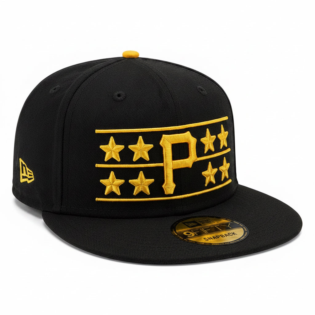 New Era Pittsburgh Pirates Stars Snapback Hats 'Black/Gold'