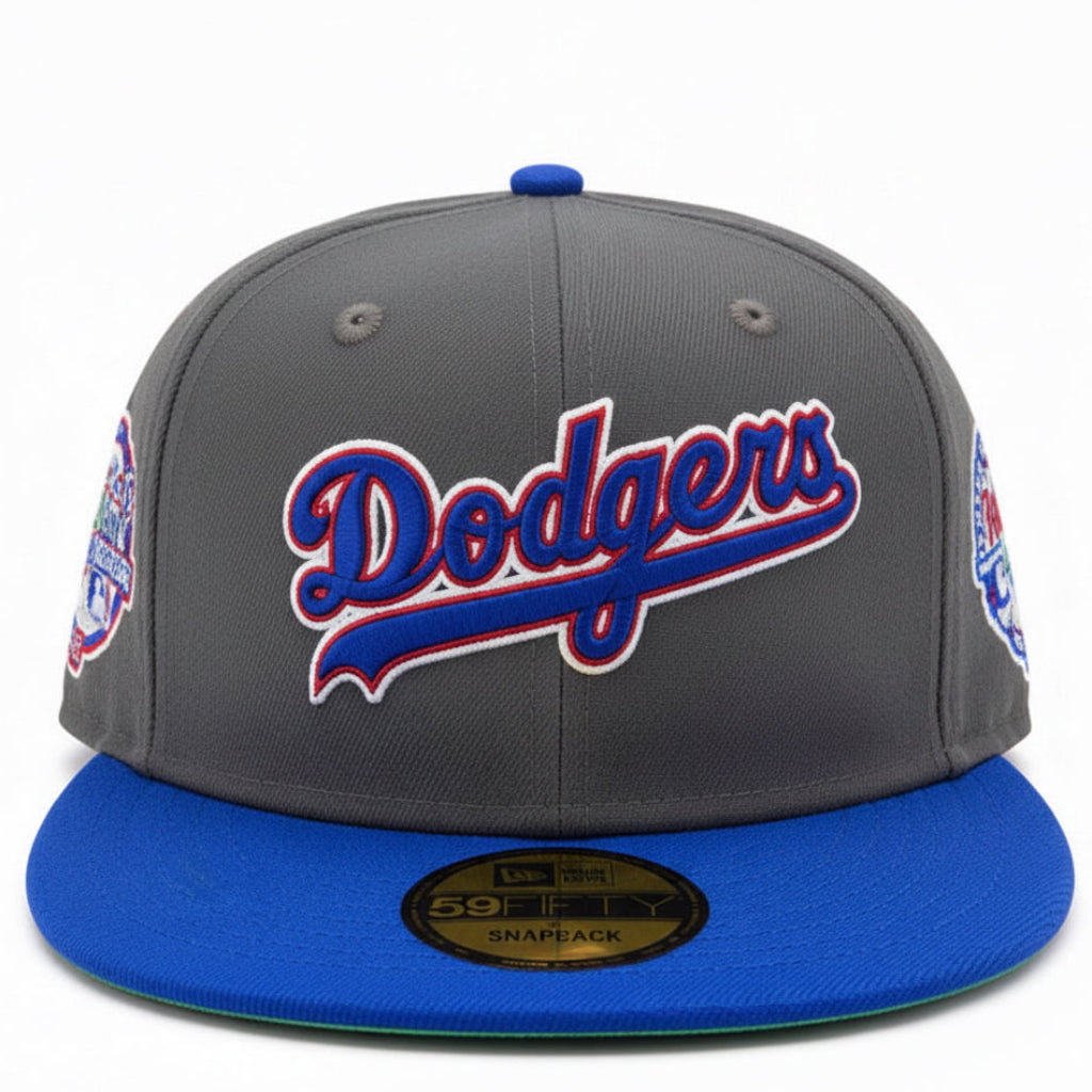 New Era LA Dodgers 40th Anniversary Fitted Hats 'Grey/Blue/Green'