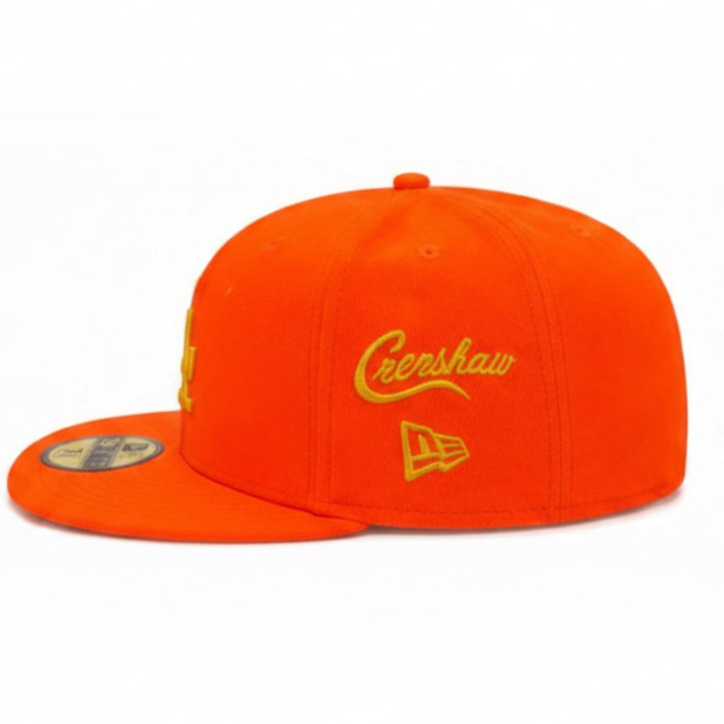 New Era LA Dodgers "Nipsey Hussle Crenshaw" Fitted Hats 'Orange'