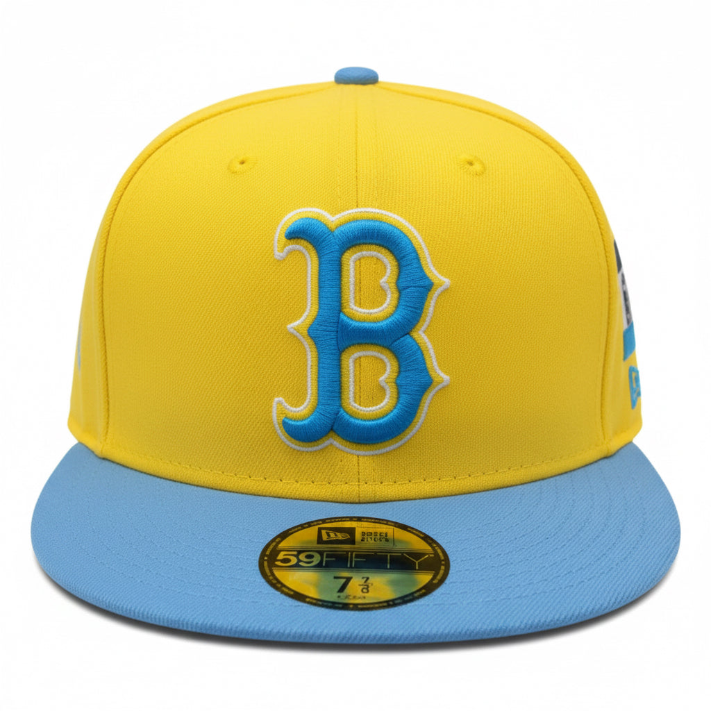 New Era Boston Red Sox 617 Fitted Hats 'Yellow'