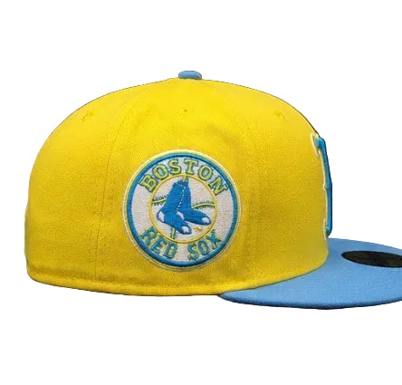 New Era Boston Red Sox 617 Fitted Hats 'Yellow'
