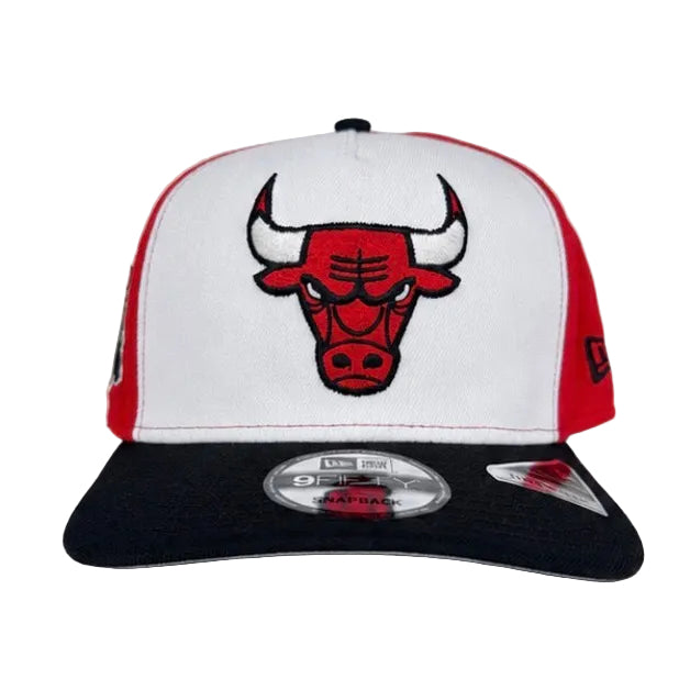 New Era Chicago Bulls A-Frame Snapback Hat 'Red/Black'