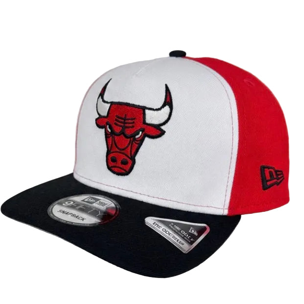 New Era Chicago Bulls A-Frame Snapback Hat 'Red/Black'