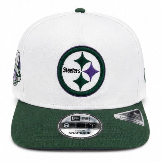 New Era Pittsburgh Steelers A-Frame Snapback Hat 'White/Green'