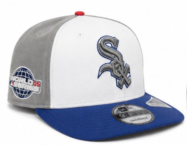New Era Chicago White Sox A-Frame Snapback Hat 'White/Blue'