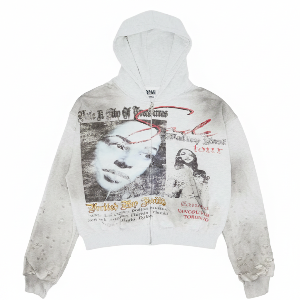 Vale Forever Valley Fest Zip Up Hoodies 'Grey'