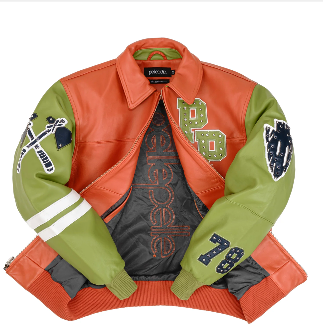 Pelle Pelle Renegade Jackets "Orange/Green"