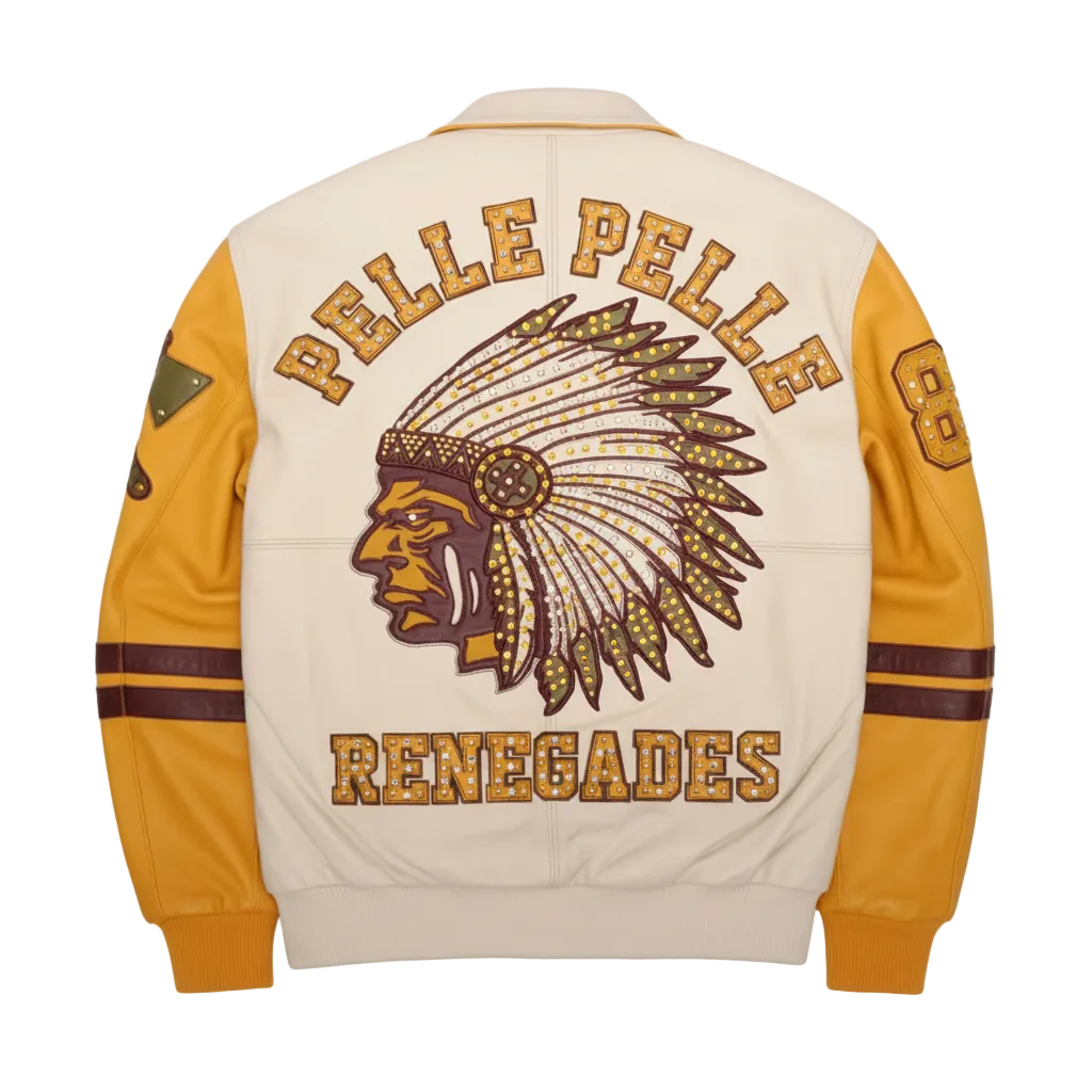 Pelle Pelle Renegade Jackets "Cream/Yellow"