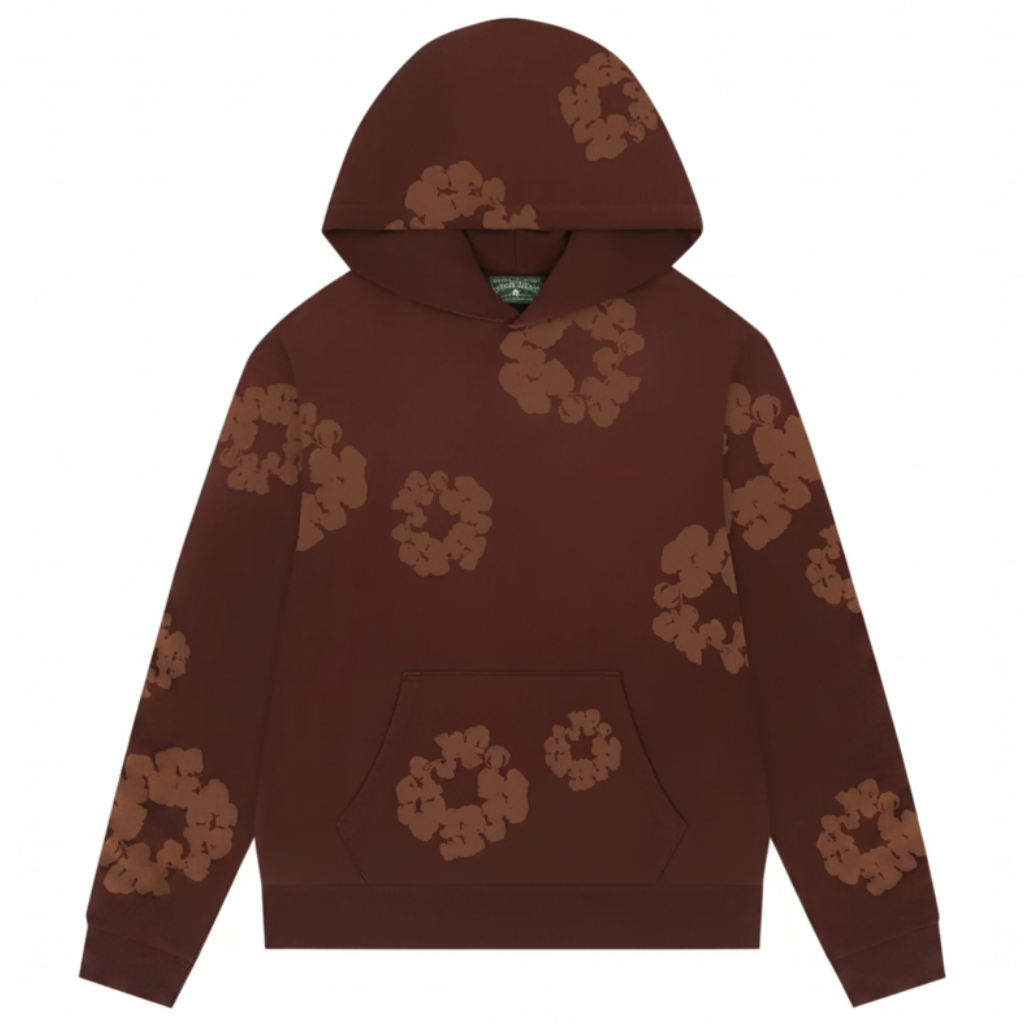 Denim Tears Mono Cotton Wreath Hoodies 'Brown'