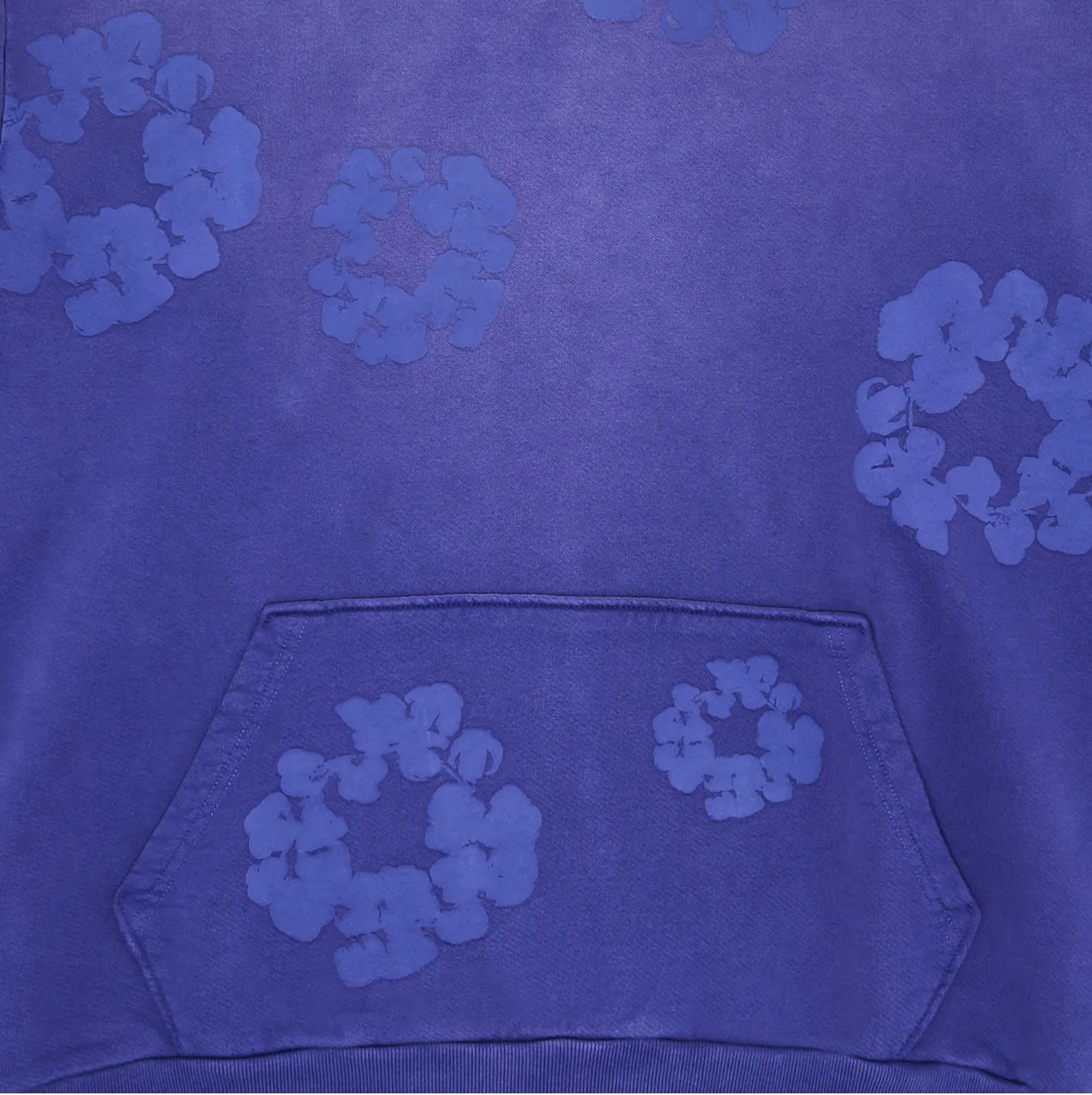 Denim Tears Mono Cotton Wreath Hoodies 'Washed Blue'