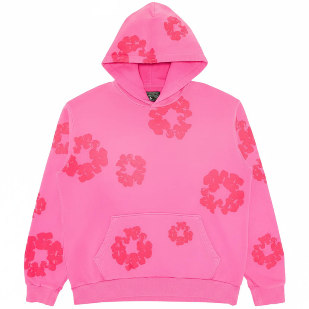 Denim Tears Mono Cotton Wreath Hoodies 'Pink'