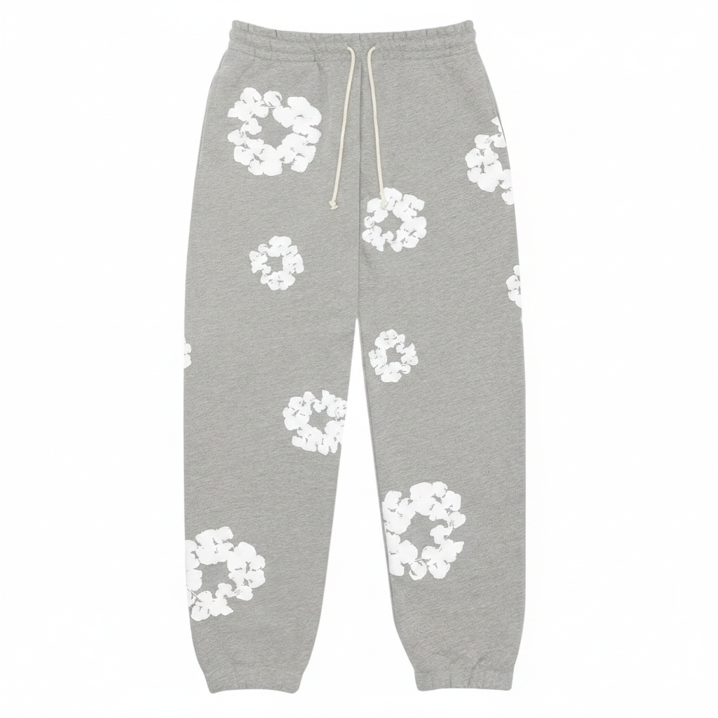 Denim Tears The Cotton Wreath Sweatpants 'Grey'