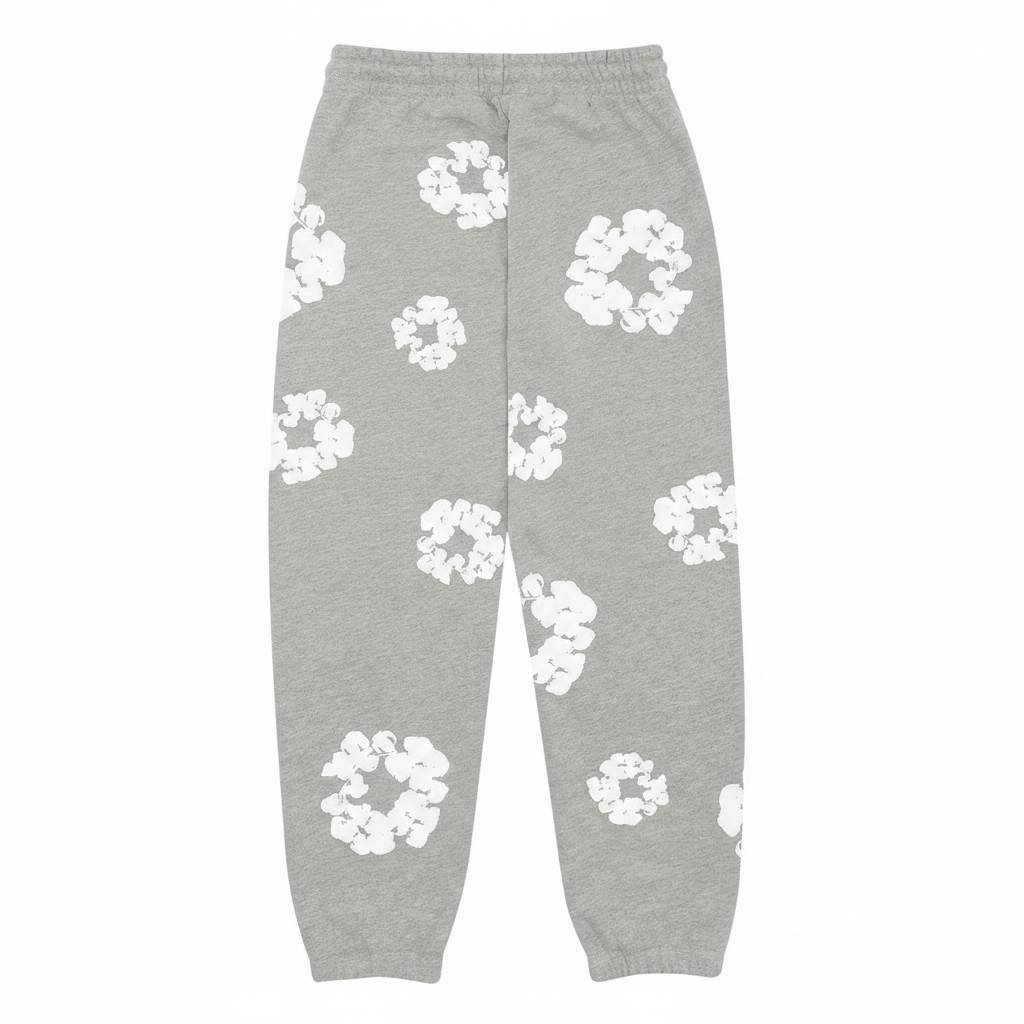 Denim Tears The Cotton Wreath Sweatpants 'Grey'