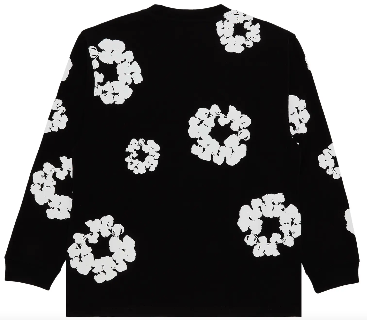 Denim Tears Long-Sleeve Wreath T-Shirts 'Black'