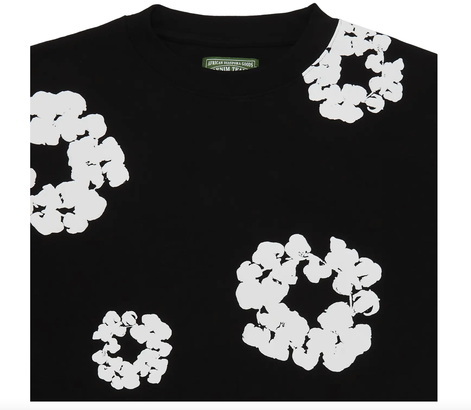 Denim Tears Long-Sleeve Wreath T-Shirts 'Black'