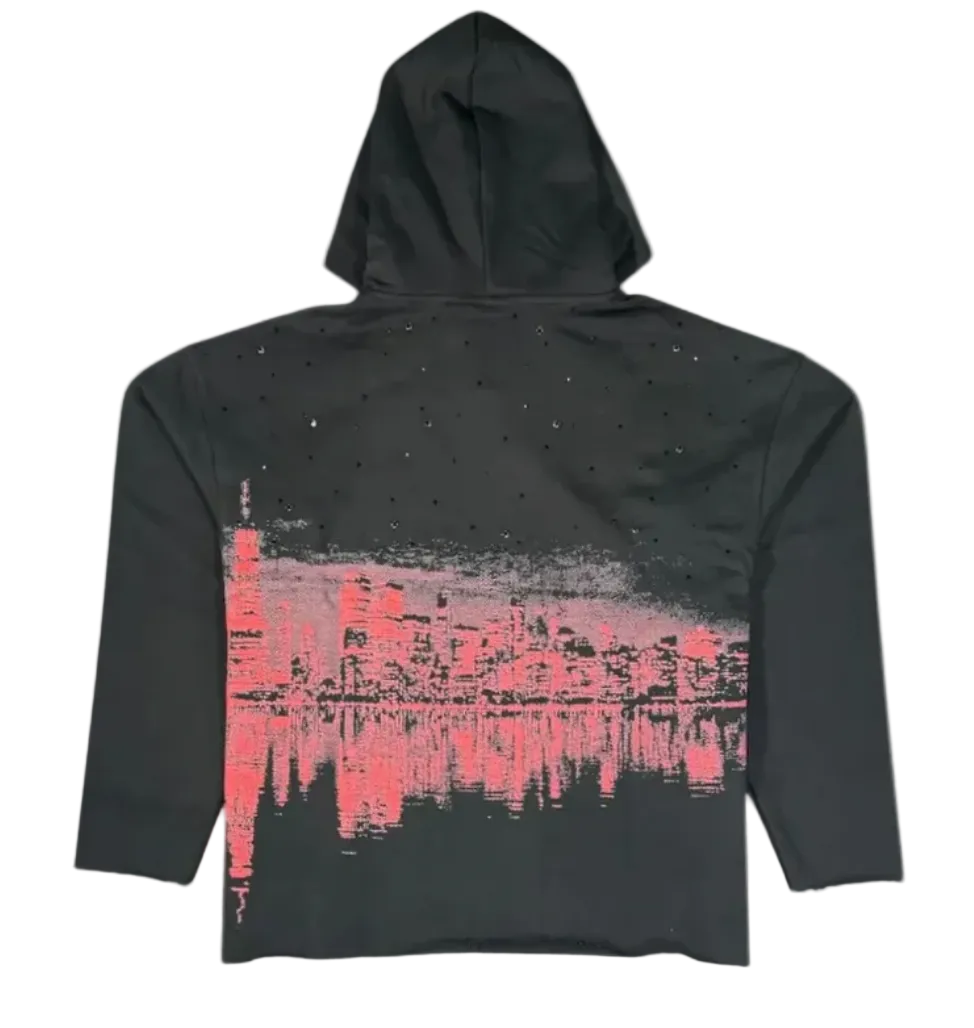 Wave District Studio Liberty Hoodies "Black/Red"
