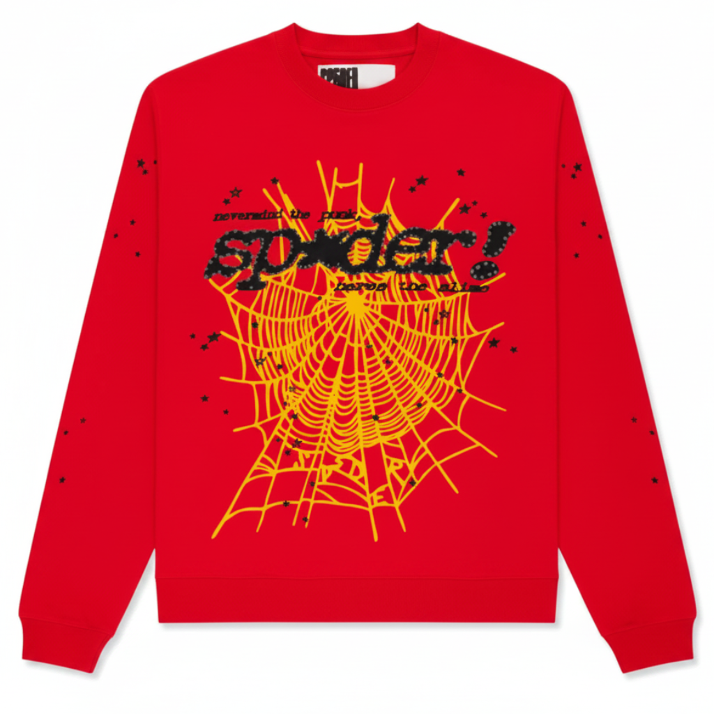 Sp5der Punk V2 Long Sleeve T-Shirts "Red"