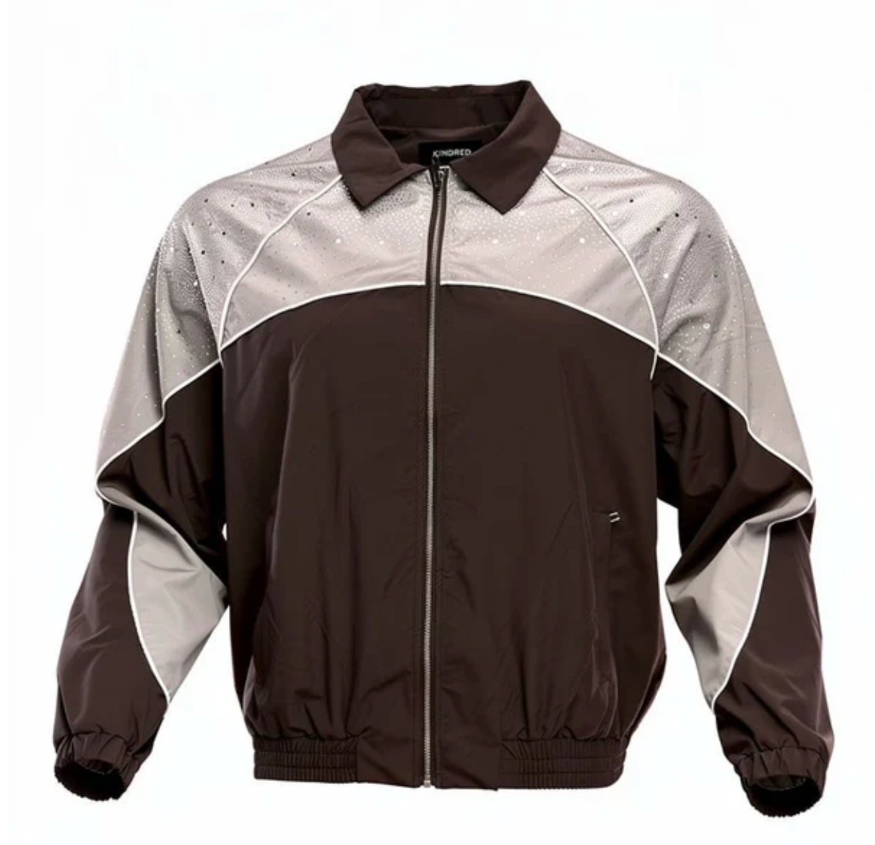 Mens Kindred Nylon Rhinestone Jackets 'Brown Khaki'