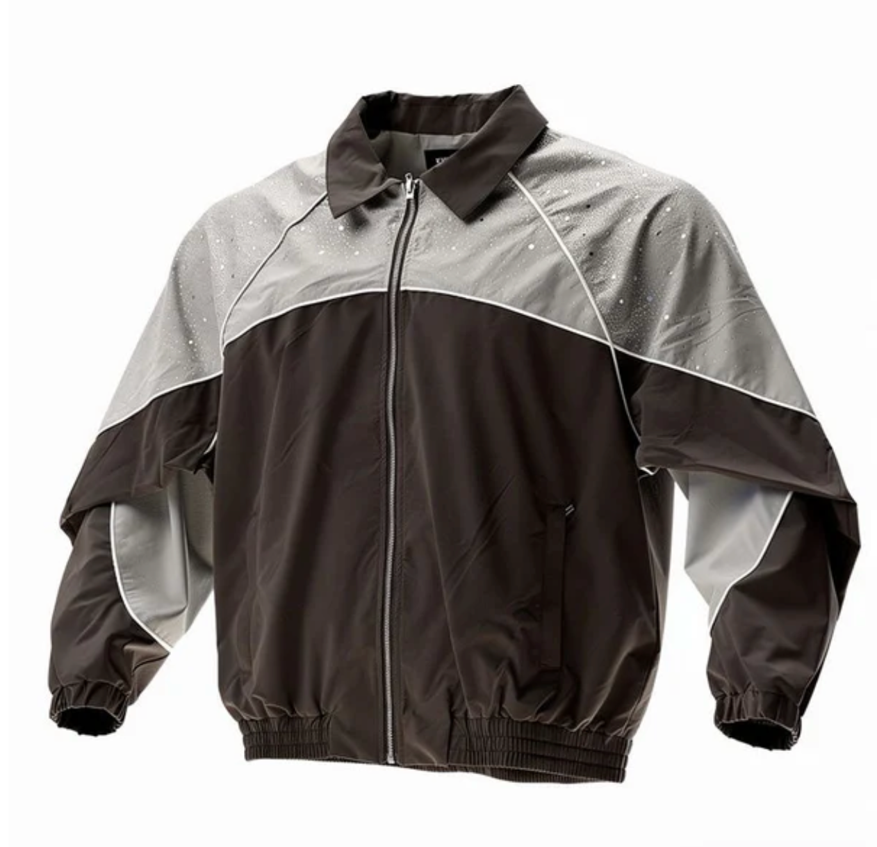 Mens Kindred Nylon Rhinestone Jackets 'Brown Khaki'