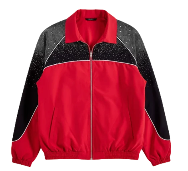 Kindred Nylon Rhinestone Jackets 'Red Black'