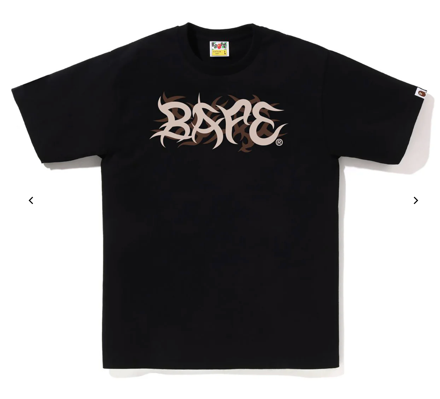 Bape Trial Camo Bape Logo T-Shirts 'Black'