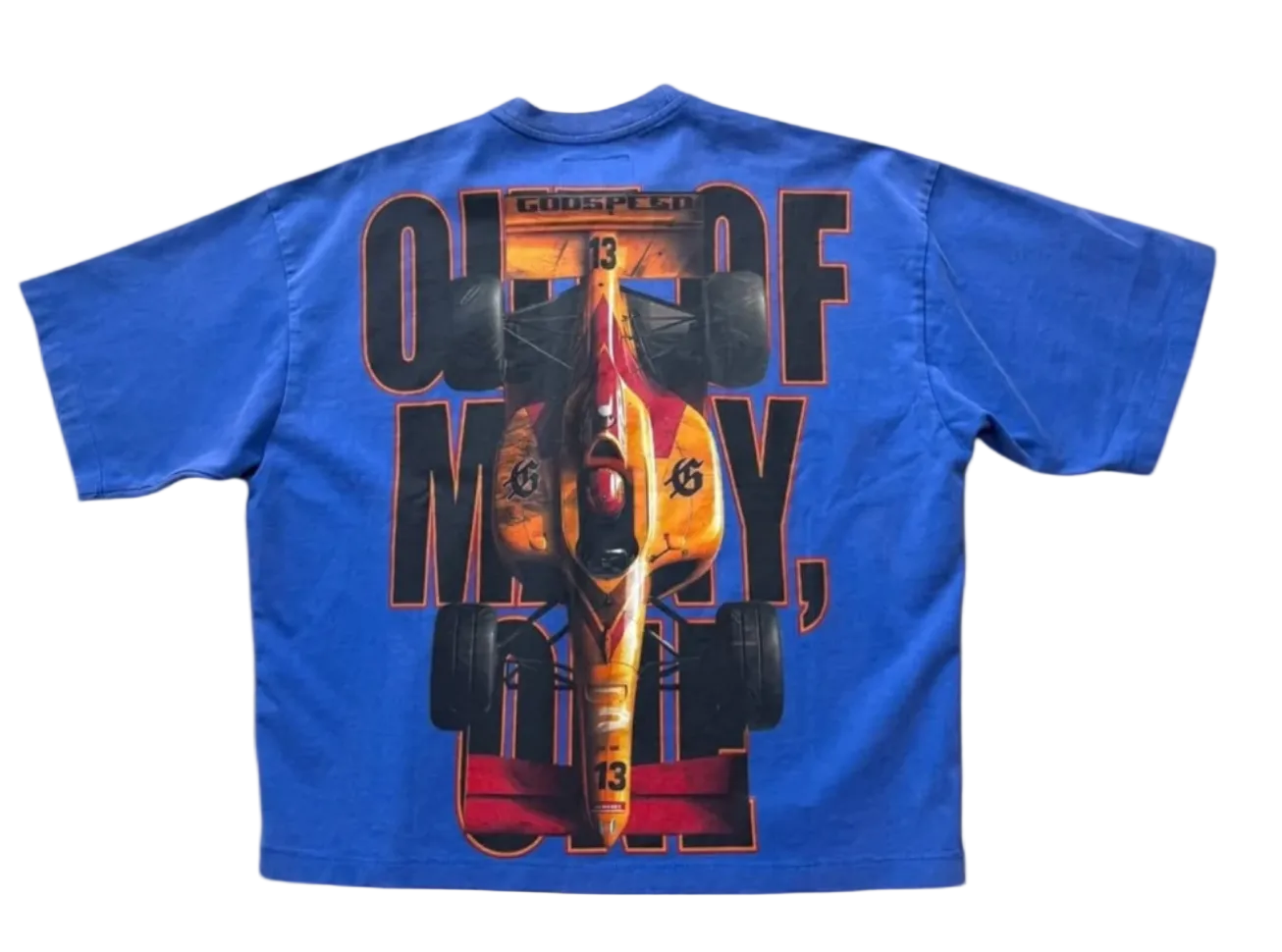 Godspeed F1 Finish Line T-Shirts 'Blue Wash'