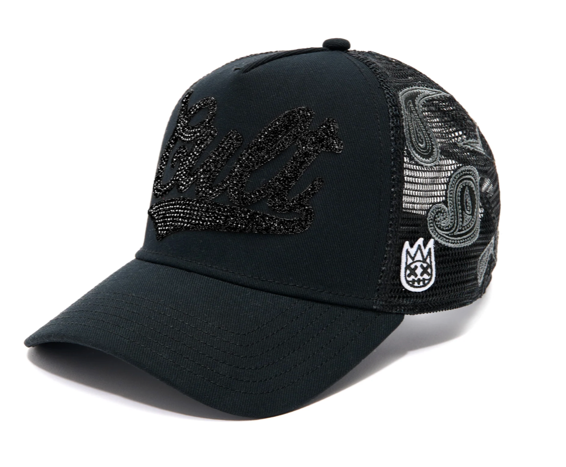 Cult Paisley Shimuchan Logo Mesh Back Trucker Hats 'Black'