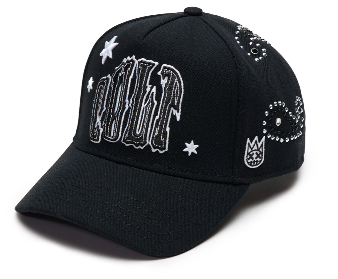 Cult x El Alfa Premium Paisley 5 Panel A Frame Trucker Hat 'Black'