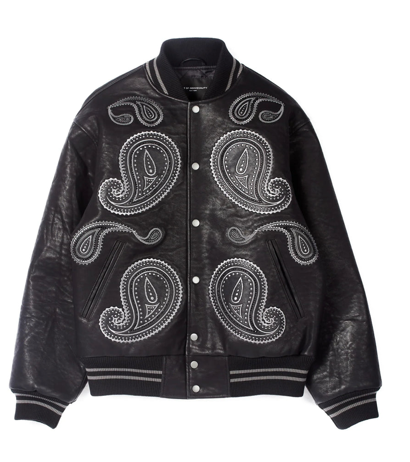 Cult's Paisley Varsity Jackets 'Black'