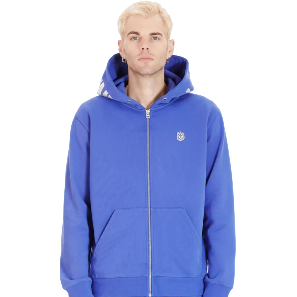 Cult Of Individuality Zip Up Hoodies "Blue"