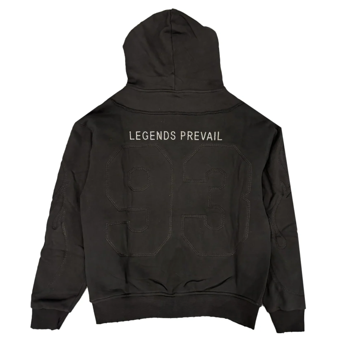 Legends Prevail Zip Up Hoodie "Black"
