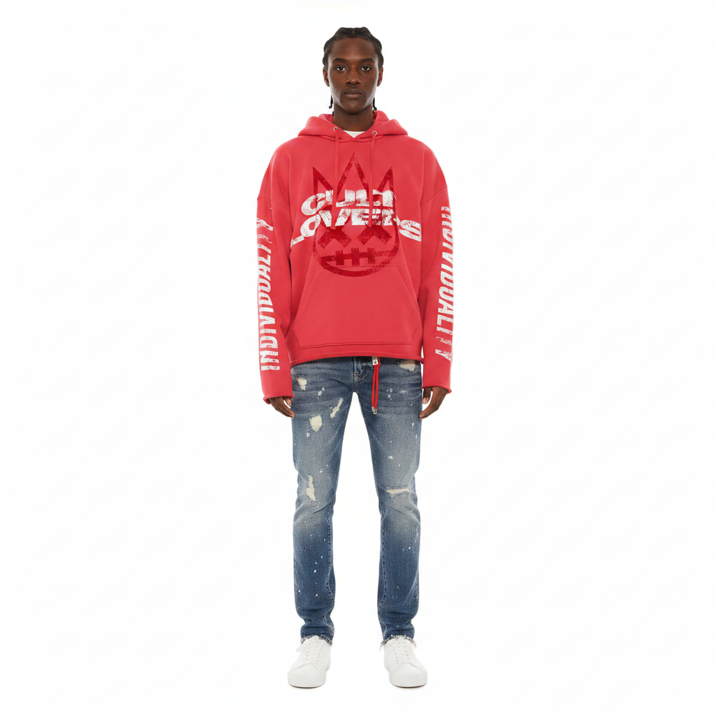 Cult Of Individuality Graphic Hoodies "Red"
