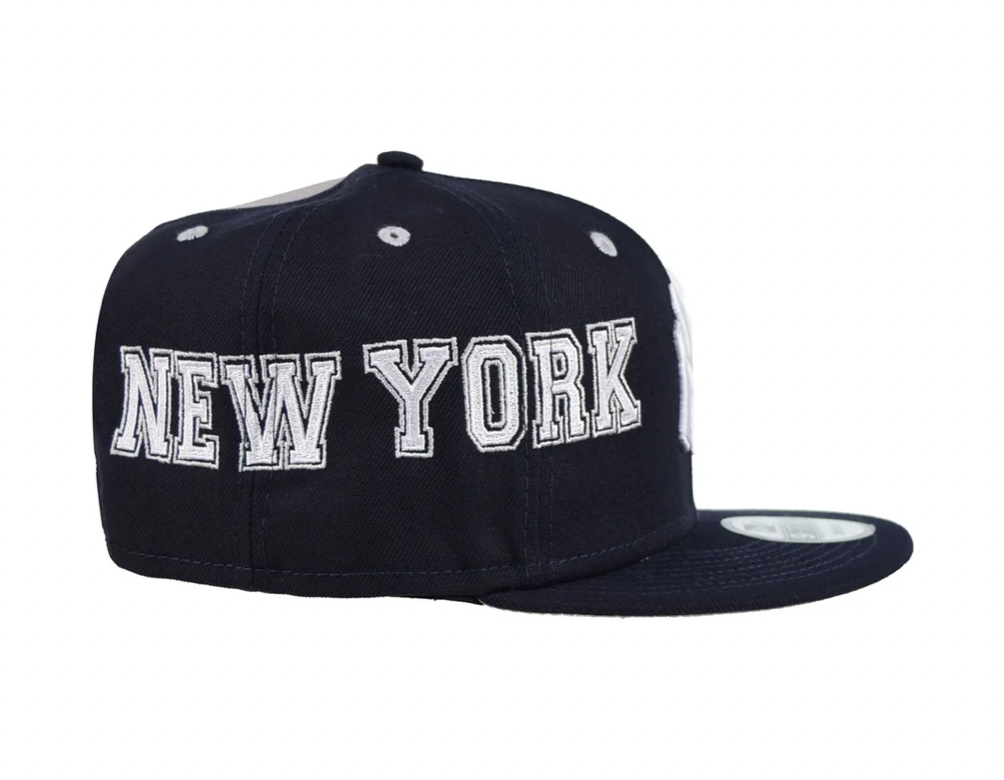 New Era New York Yankees Team Split Snapback Hat 'Navy-Grey'